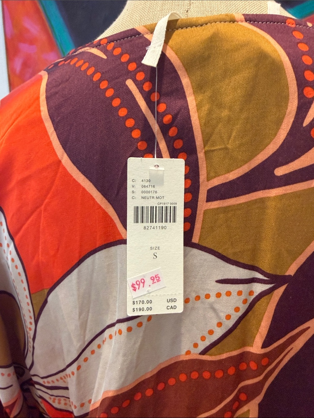 Anthropologie Red 70’s style Wrap Dress - Picture 4 of 4